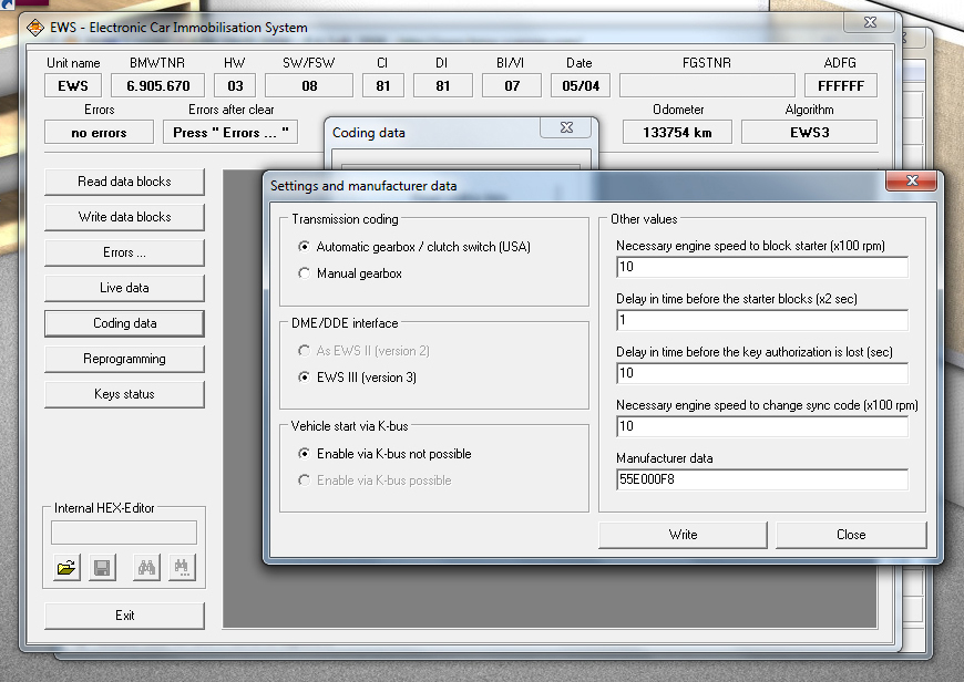 bmw scanner v140 win7 8 - Lots of DIY coding with BMW Scanner v1.4.0 PA-Soft on Win 7 -