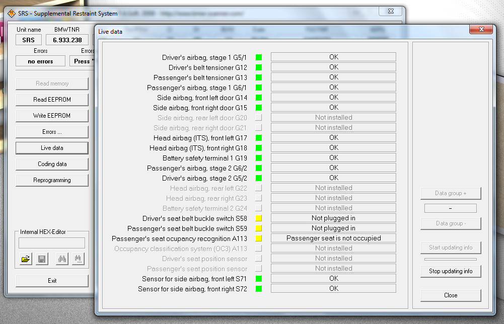 bmw scanner v140 win7 9 - Lots of DIY coding with BMW Scanner v1.4.0 PA-Soft on Win 7 -