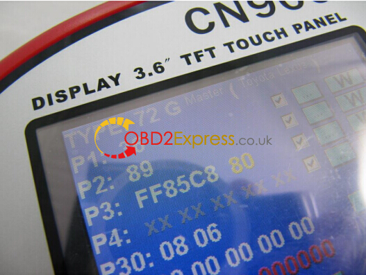 CN900 read Toyota G chip 2 - CN900 clone machine update V4.3 and copy Toyota G chip -