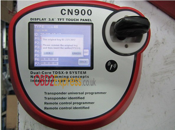 cn900 key programmer components instruction 10 - How to connect the CN900 key programmer with 46 cloner box to copy ID 46 chips? -