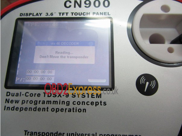 cn900 key programmer components instruction 15 - How to connect the CN900 key programmer with 46 cloner box to copy ID 46 chips? -