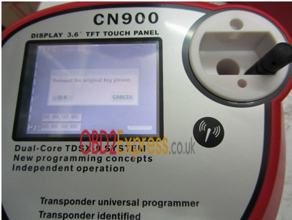 cn900 key programmer components instruction 16 - How to connect the CN900 key programmer with 46 cloner box to copy ID 46 chips? -