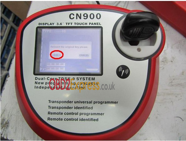 cn900 key programmer components instruction 17 - How to connect the CN900 key programmer with 46 cloner box to copy ID 46 chips? -
