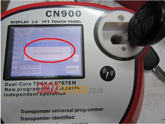 cn900 key programmer components instruction 20 - How to connect the CN900 key programmer with 46 cloner box to copy ID 46 chips? -