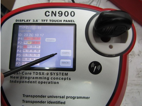 cn900 key programmer components instruction 22 - How to connect the CN900 key programmer with 46 cloner box to copy ID 46 chips? -