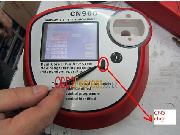cn900 key programmer components instruction 23 - How to connect the CN900 key programmer with 46 cloner box to copy ID 46 chips? -