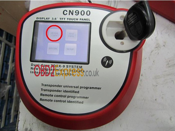 cn900 key programmer components instruction 6 - How to connect the CN900 key programmer with 46 cloner box to copy ID 46 chips? -