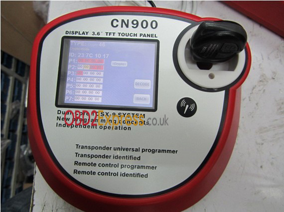 cn900 key programmer components instruction 8 - How to connect the CN900 key programmer with 46 cloner box to copy ID 46 chips? -