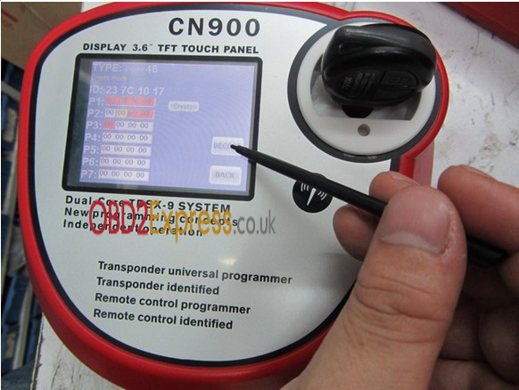 cn900 key programmer components instruction 9 - How to connect the CN900 key programmer with 46 cloner box to copy ID 46 chips? -