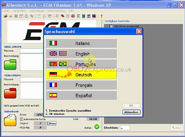 ecm titanium 161 with 26000 drivers language 03 - Where get crack version of ECM TITANIUM V1.61 with 26000 Driver -