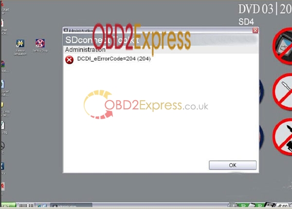 mb sd compact connect 4 firmware error solution 2 - How to solve MB SD C4 Error Code 204 -