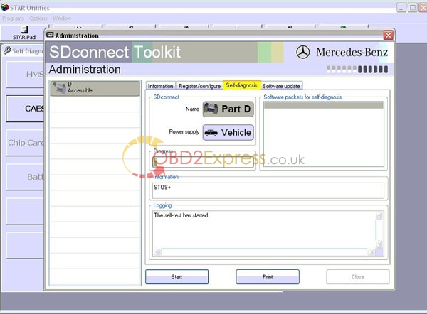 mb sd connect compact 4 technical support 267 31 - How to do the self test for MB SD Connect Compact 4 -