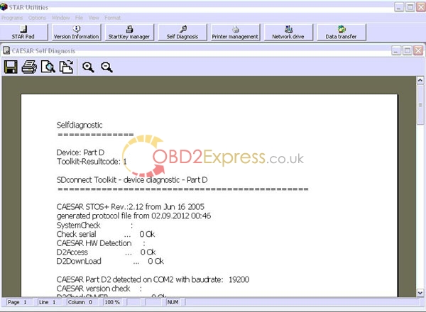 mb sd connect compact 4 technical support 267 41 - How to do the self test for MB SD Connect Compact 4 -