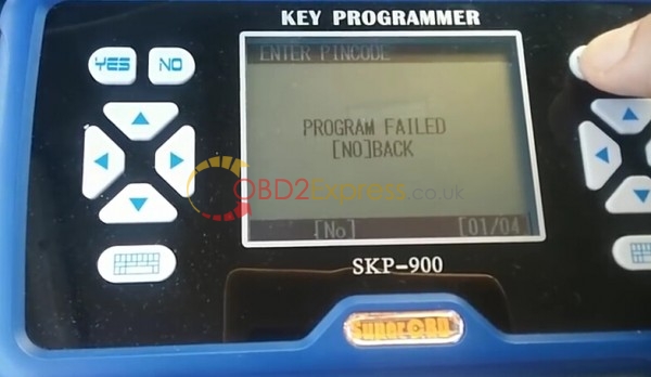 skp900 program failed 2 - How to fix SKP900 key programmer Error ”Communication failed” -