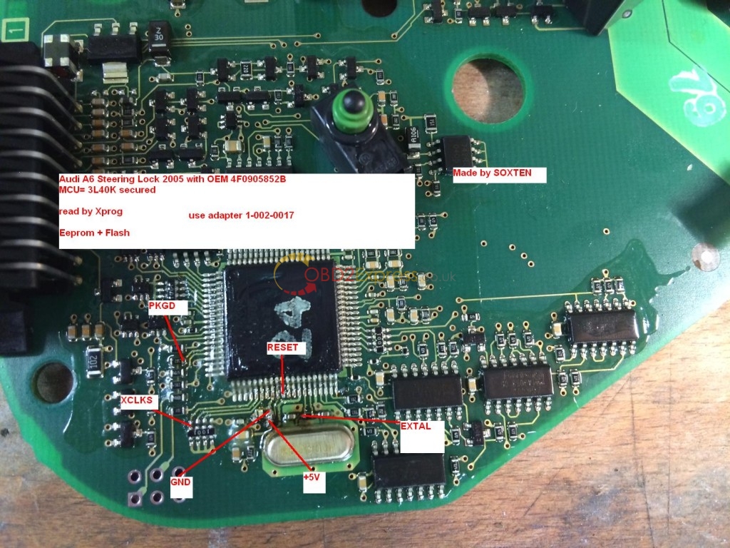 xprog m pinout 1 - XPROG-M Programmer 5.5.5 Read EEPROM FLASH of Audi A6 2005 -