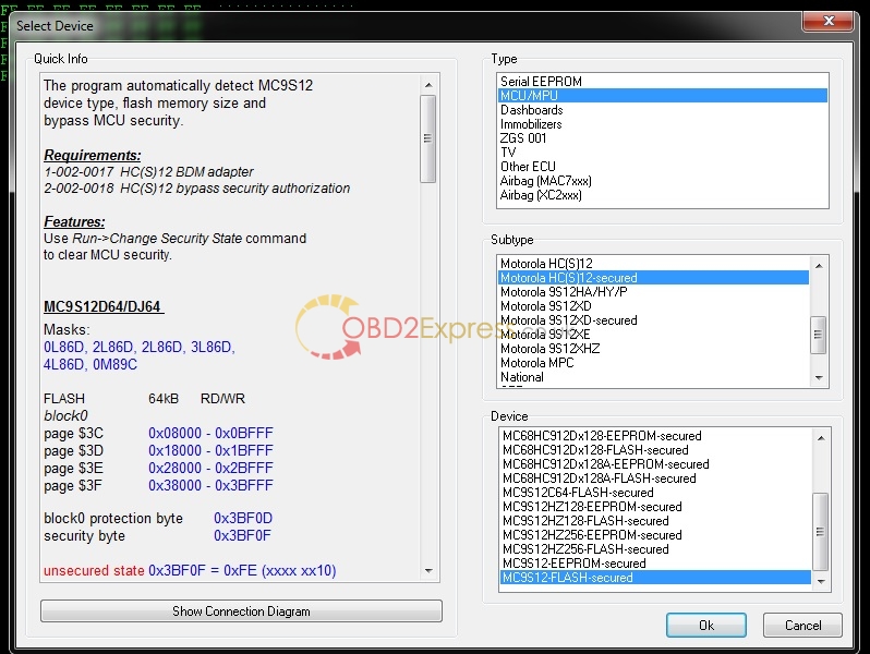 xprog m pinout 2 - XPROG-M Programmer 5.5.5 Read EEPROM FLASH of Audi A6 2005 -