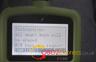 obdstar f100 Mazda CX 5 key programming 14 - Mazda CX-5 add smart key lost by OBDSTAR F100 key programmer -
