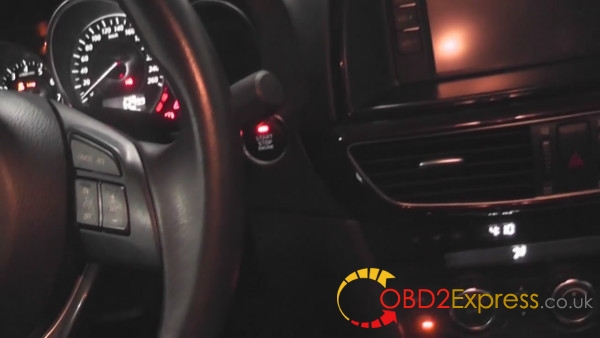 press button and turn red indictor 02 600x338 - How to make key for Mazda 6 2013 using OBDSTAR F-100 - How to make key for Mazda 6 2013 using OBDSTAR F-100
