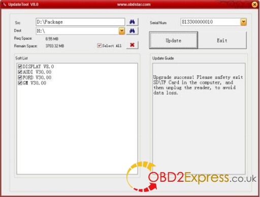 OBDSTAR X300 PRO3 software 7 - How to update OBDSTAR X300 PRO3 software online? -