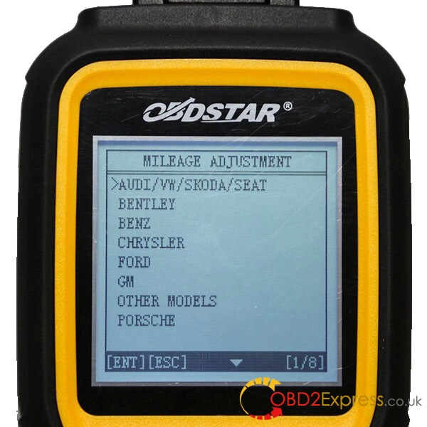 obdstar x300m odometer adjust obdii vehicle 1 - OBDSTAR X300M adjust odometer via OBD only €235 -