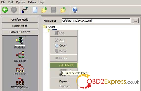 calculate fp 4 - How to use E-sys ENET cable to change BMW F series FA (VO) -