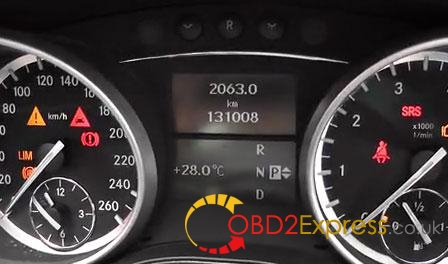 X 300 PRO 2011 17 - How to use OBDSTAR X100 change KM on Mercedes-Benz ML S350 - X-300-PRO-2011-17