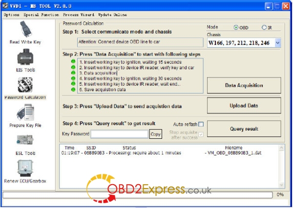 vvdi mb add w246 bga key 12 600x427 - How to use VVDI MB Tool add W246 BAG key via OBD - How to use VVDI MB Tool add W246 BAG key via OBD