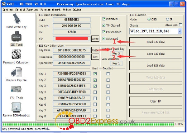 vvdi mb add w246 bga key 14 600x428 - How to use VVDI MB Tool add W246 BAG key via OBD - How to use VVDI MB Tool add W246 BAG key via OBD