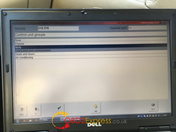 Mb Star C4 Xentry Dev mode delete ABC dash warning 2 600x450 - Xentry Developer mode delete ABC dash warning on Mercedes W215 - Xentry Developer mode delete ABC dash warning on Mercedes W215