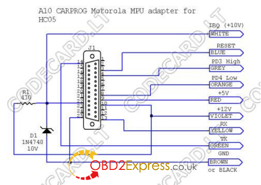 caprog a10 adater for hc05 1 - How to use CarProg to read Motorola MC68HC05? - caprog-a10-adater-for-hc05-1