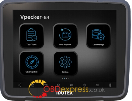 vpecker e4 main interface 2 - Vpecker-E4 Professional OBDII Diagnostic Tablet Powerful diagnostic/coding/restting/programming - vpecker-e4-main-interface-2