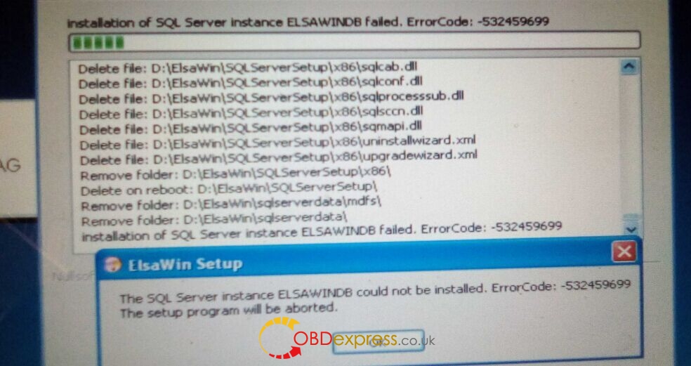 ELSAWINDB-could-not-be-installed