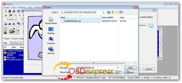 winols 2.24 Damos Import 4 600x274 - Winols 2.24 one-click installer download FREE - Winols 2.24 one-click installer download FREE