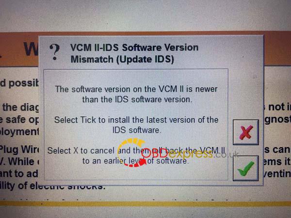 VCM2-ids-software-version-mismatch