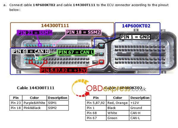 ktag pinout cable SSM 144300T111 2 600x432 - Pinout KTag SSM Cable 144300T111 for PCR2.1 Read/Write - Pinout KTag SSM Cable 144300T111 for PCR2.1 Read/Write