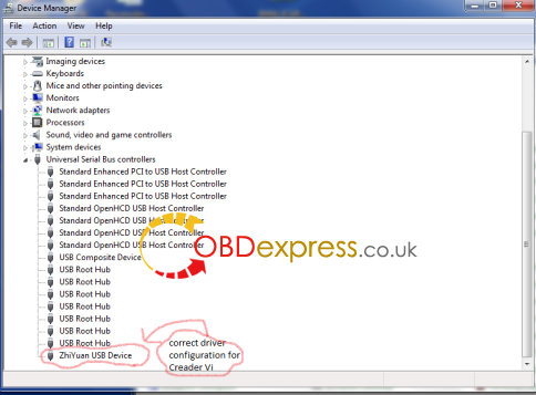 2.Device Manager - How to set up Launch Creader VI driver - 2.Device-Manager