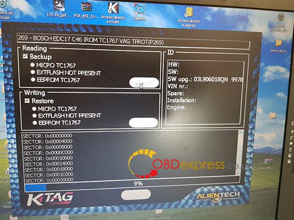 ktag write EDC17c46 Vw Yeti 2014 7 600x450 - BDM Frame with Adapters: Works good with Ktag 2.23 - BDM Frame with Adapters: Works good with Ktag 2.23