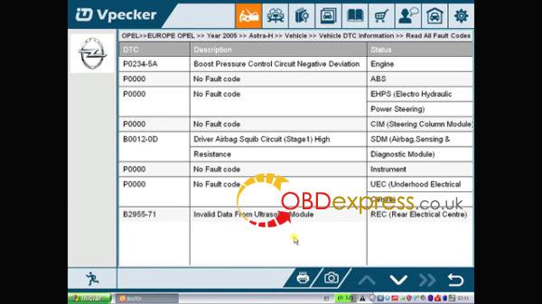 vpecker diagnose opel astra h 11 600x337 - How does Vpecker diagnose Opel Astra H ? - How does Vpecker diagnose Opel Astra H ?