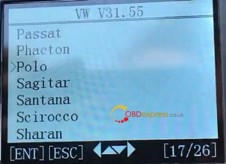OBDSTAR MT401 volkswagen polo 6R Mileage correction 9 - How to use OBDSTAR MT401 / X300M change mileage for 2011 VW Polo 6R - OBDSTAR-MT401-volkswagen-polo-6R-Mileage-correction-9