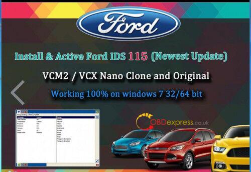 BS 6OCUL10DMCMQBF5 - Ford IDS V115 Online Calibration Native Install & Active via Teamviewer - vcm ids v115