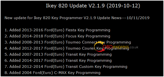 autek ikey820 ford update 1 - Feedback on Autek IKey820 Ford key programmer via OBD - autek-ikey820-ford-update-1