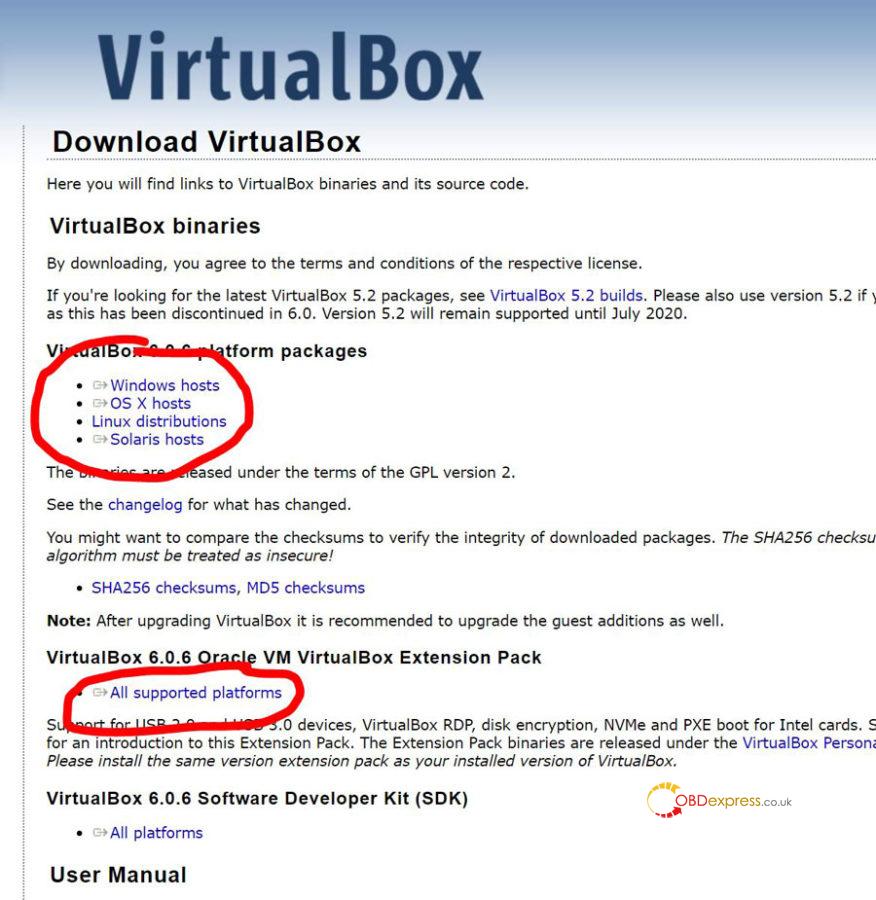 Virtualbox Download Page 01