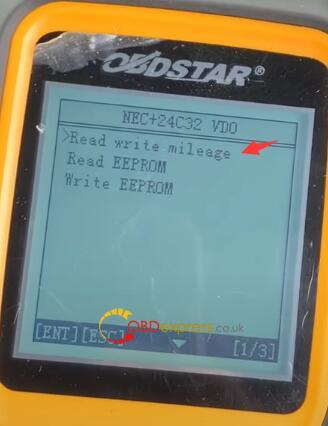 x300m mileage correction vw 11 - How to correct the mileage of VW with OBDSTAR 300M? - X300m Mileage Correction Vw 11
