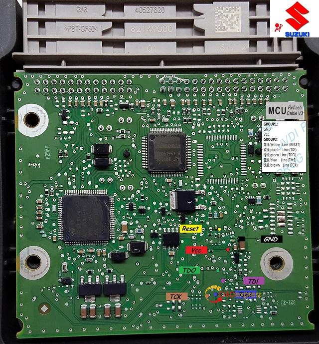 Suzuki SRS SPC560P50 pinout 08 - Will VVDI Prog Read SPC560 Chip? - Suzuki SRS SPC560P50 Pinout 08