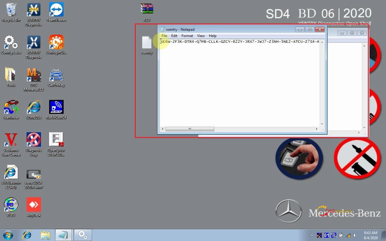 activate 2020 06 star diagnostic 07 - How to activate 2020.06 Star diagnostic Xentry, DTS & EPC/WIS? - Activate 2020 06 Star Diagnostic 07