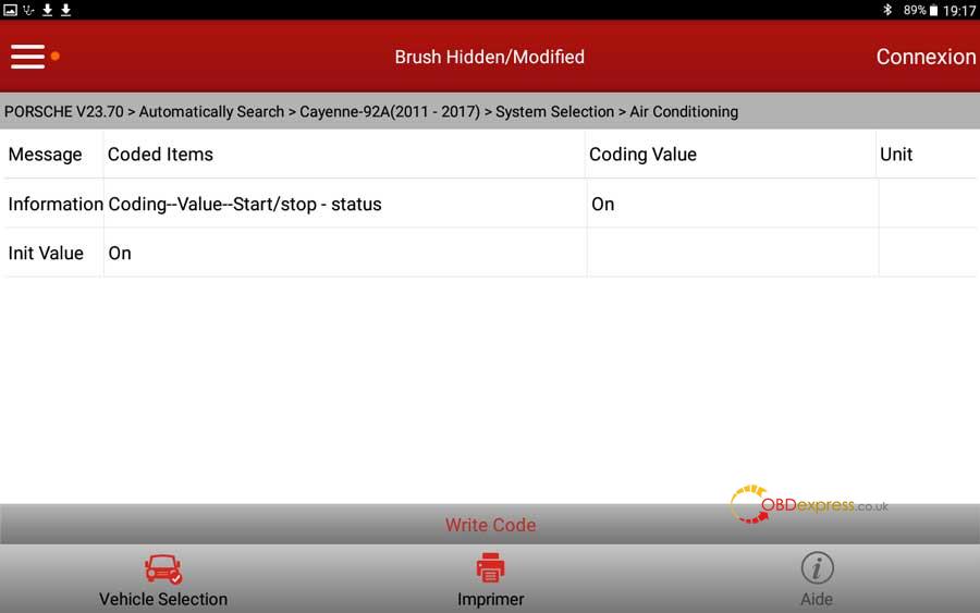 x431 porsche cayenne air conditioning module coding 03 - X431 Cayenne error