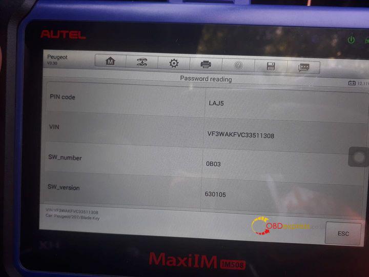 im608 peugeot 207 - Autel MaxiIM IM608 & IM508 OBDII Success Or Not Report - Im608 Peugeot 207