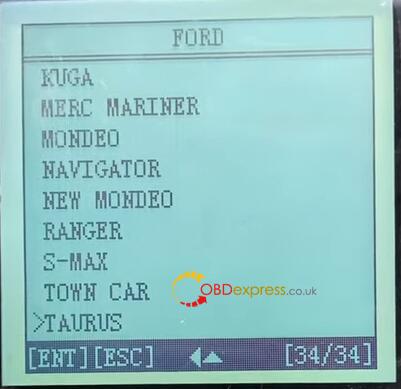 OBDSTAR FORD mileage car list 1 - Ford Focus 2007 Odometer reset  via OBDSTAR X100 PRO OBDII Scanner - OBDSTAR FORD Mileage Car List 1