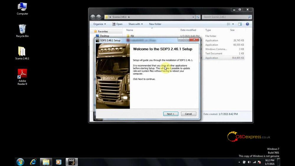 scania sdp3 2 46 1 installation 03 - Scania VCI3 SDP3 2.46.1 free download and Win7 installation -