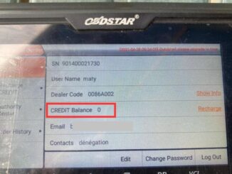 OBDSTAR ODO Master Credit Balance 0 Solution